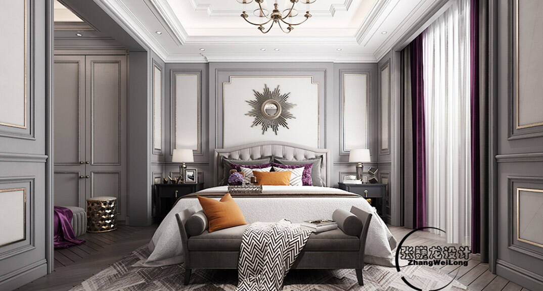 荷塘月色320平别墅轻奢气概月博-卧室