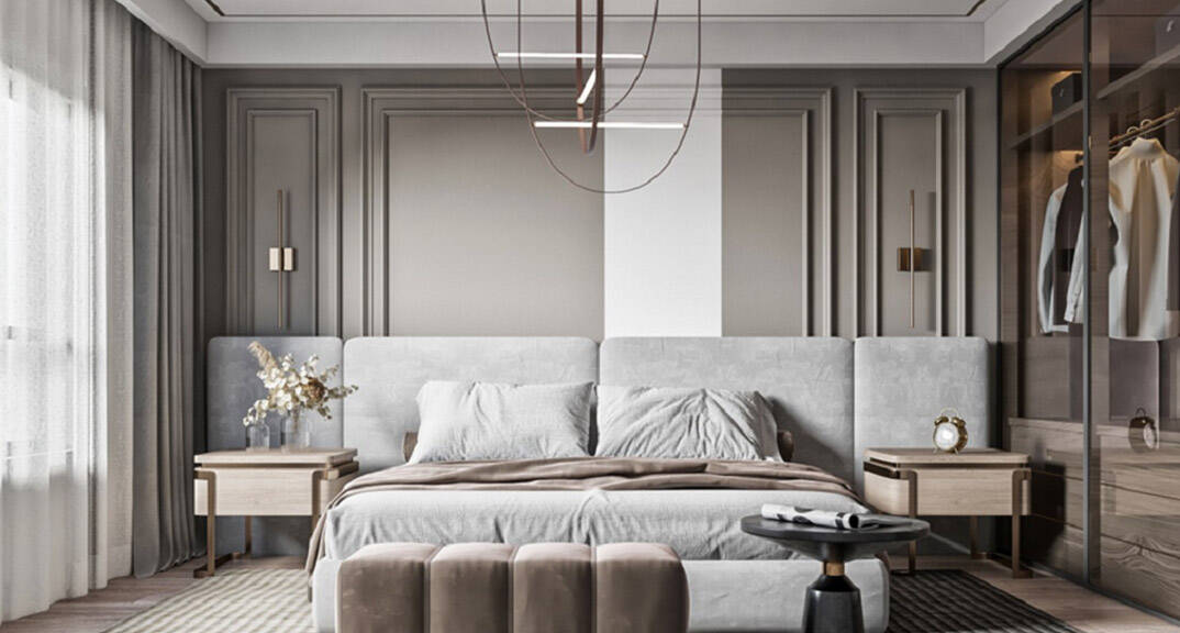 荷塘月色320平别墅轻奢气概月博-卧室