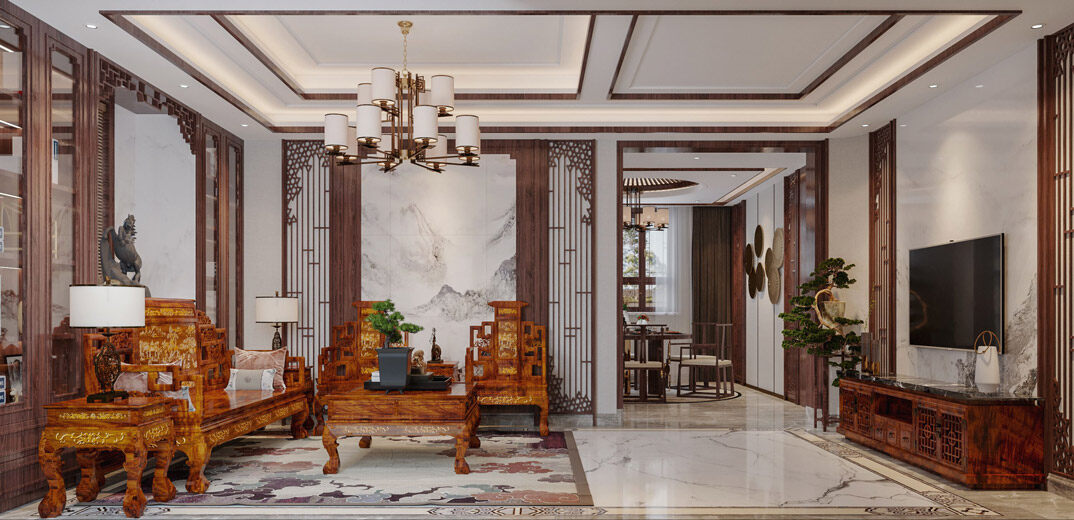中欧金茂墅220㎡别墅中式气概客厅月博效果图-1.jpg