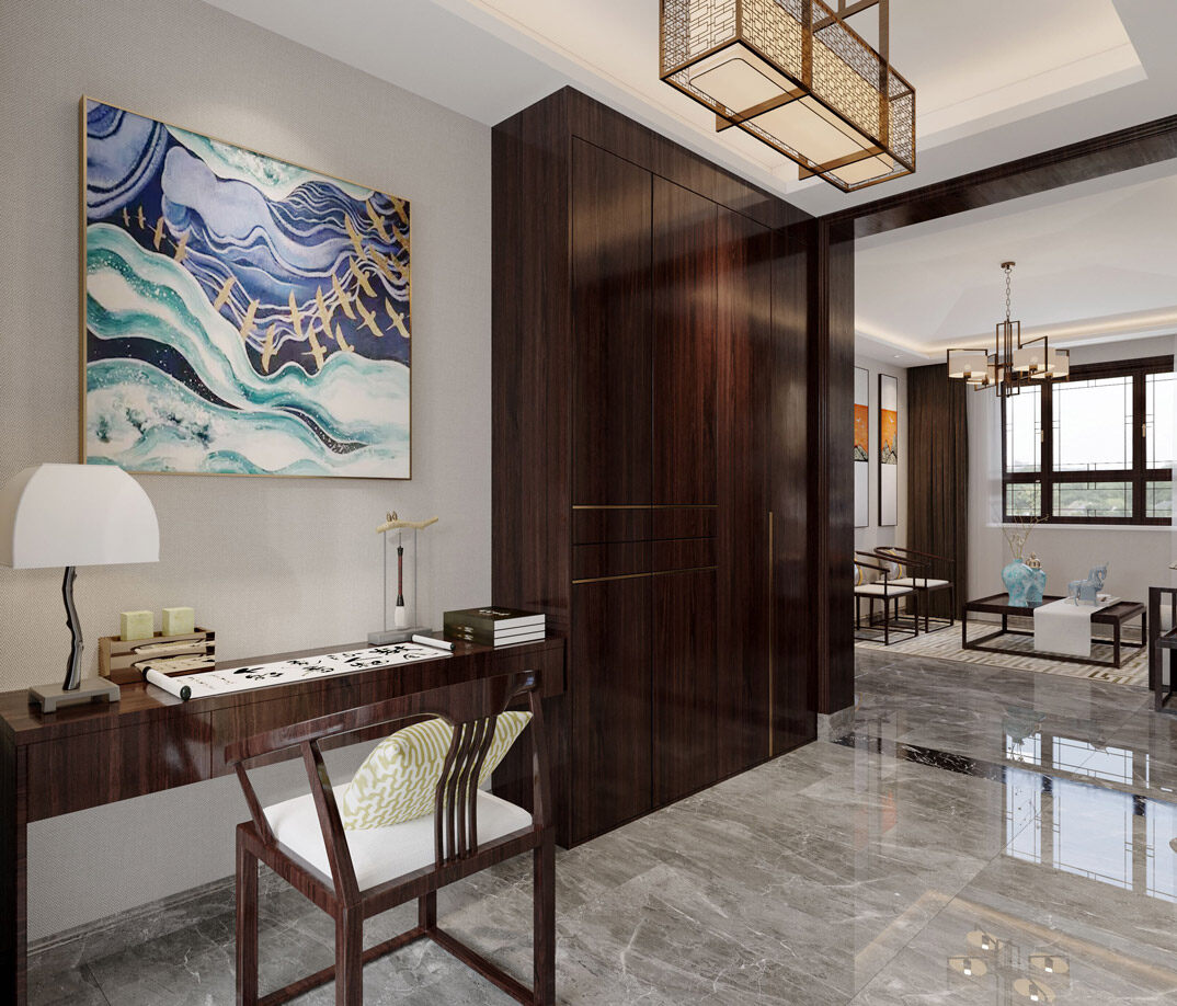 中欧金茂墅220㎡别墅中式气概书房茶楼月博效果图.jpg