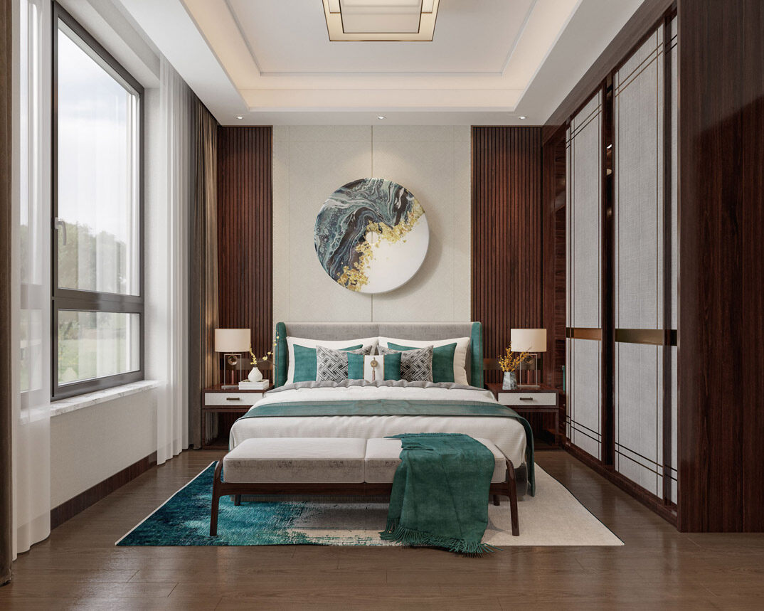 中欧金茂墅220㎡别墅中式气概次卧客房月博效果图-1.jpg