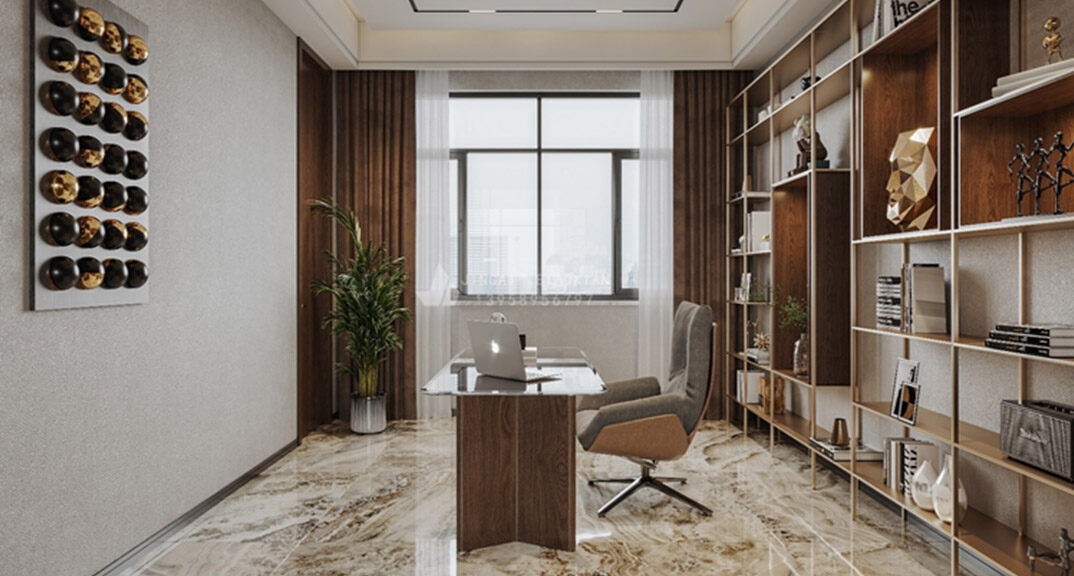 天一仁和珑樾海142㎡别墅中叠书房轻奢气概月博研发效果图.jpg