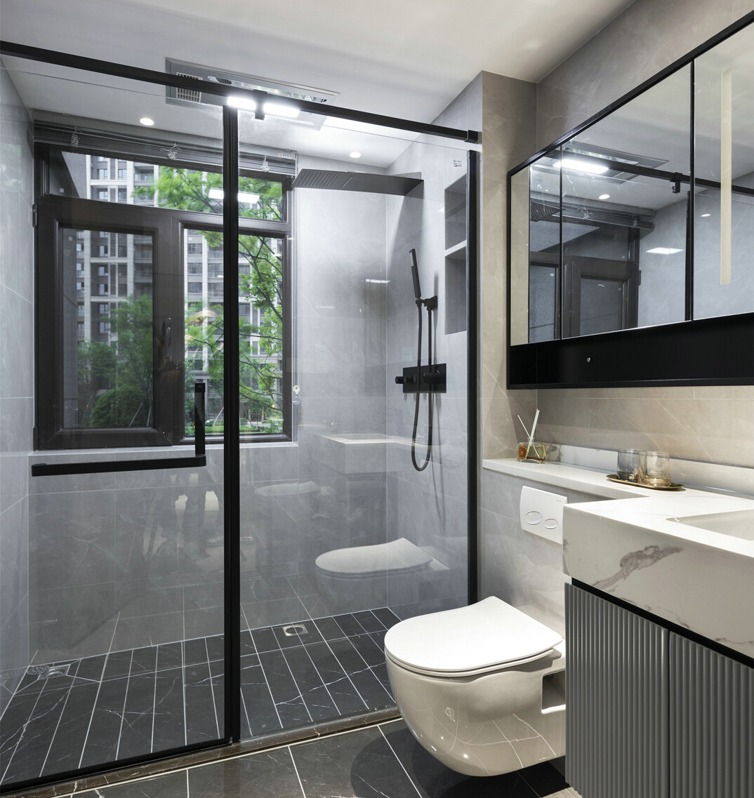 桃李芳菲4室2厅2厨1卫141㎡卫生间现代轻奢气概月博效果图