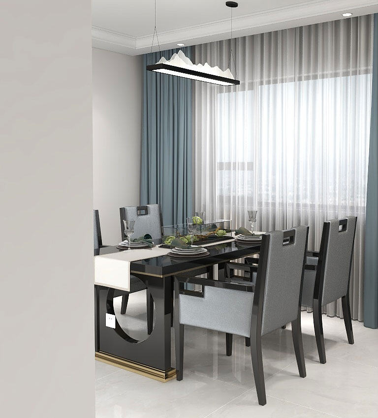 中欧国际城金茂墅220㎡别墅上叠餐厅新中式气概月博案例效果图.jpg
