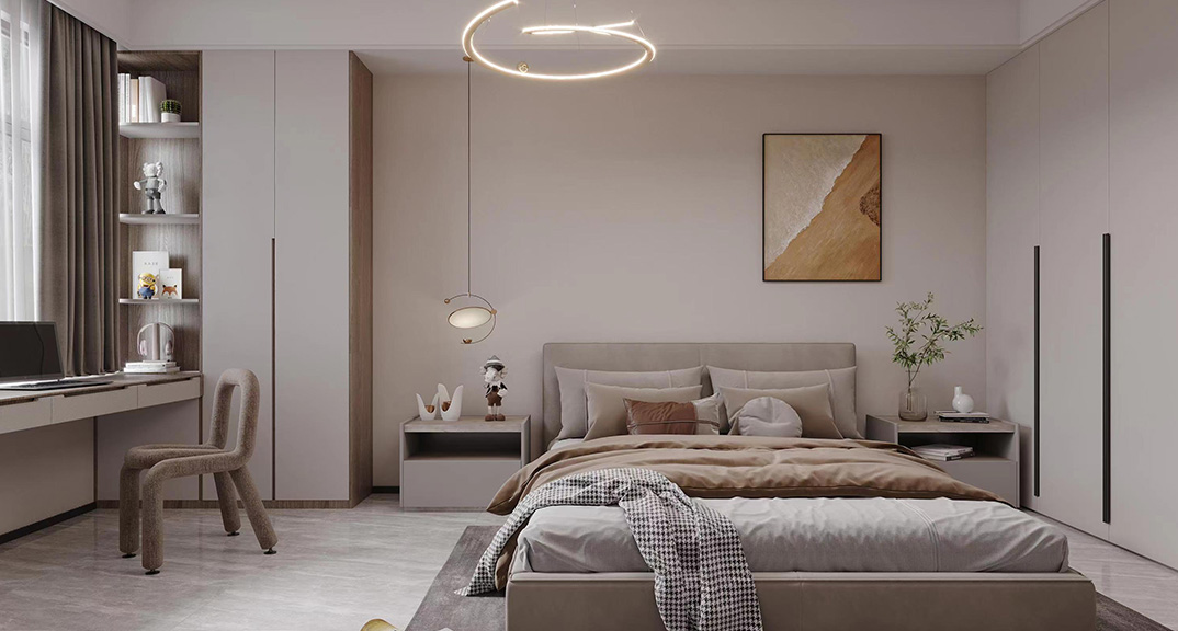 巴黎名城115㎡三室两厅卧室现代简约气概月博案例效果图.jpg